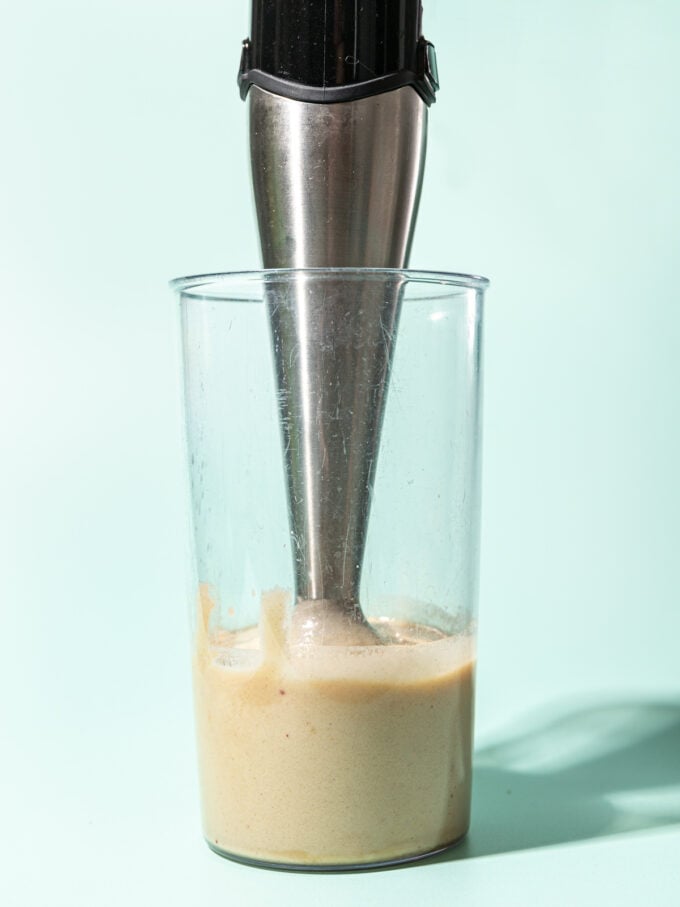 immersion blender with tahini sauce