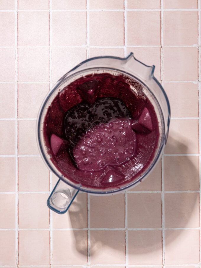 black forest smoothie in blender