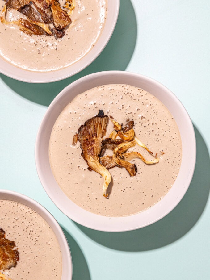 Cozy Vegan Mushroom Soup with Cashew Cream