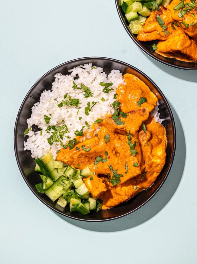 Easy Pan-fried Tofu with Red Curry Sauce
